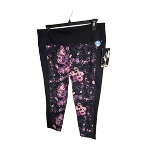 Skechers Black and Pink Patterned Leggings